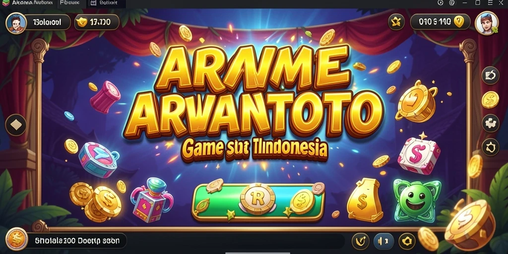 Tampilan gameplay ARWANATOTO yang menarik dan penuh warna.