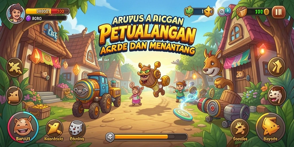Tangkapan layar utama dari gameplay seru BARU01 dalam kategori Arcade.