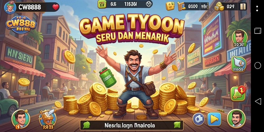 Tangkapan layar CW8888 menampilkan gameplay Tycoon yang mengasyikkan.