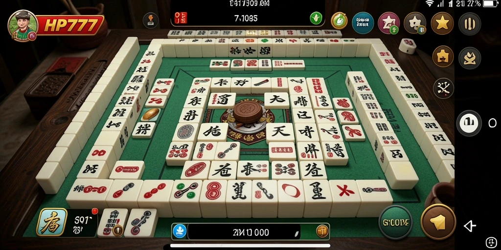 Gameplay Mahjong yang menarik dan adiktif dalam HP777.