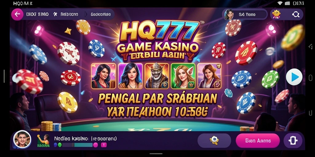 Menampilkan gameplay menarik dari HQ777 yang memukau para pemain Kasino.