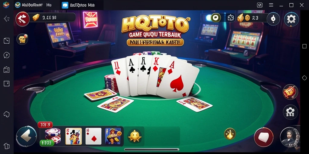 Tampilan menarik gameplay HQTOTO dengan kartu QiuQiu.