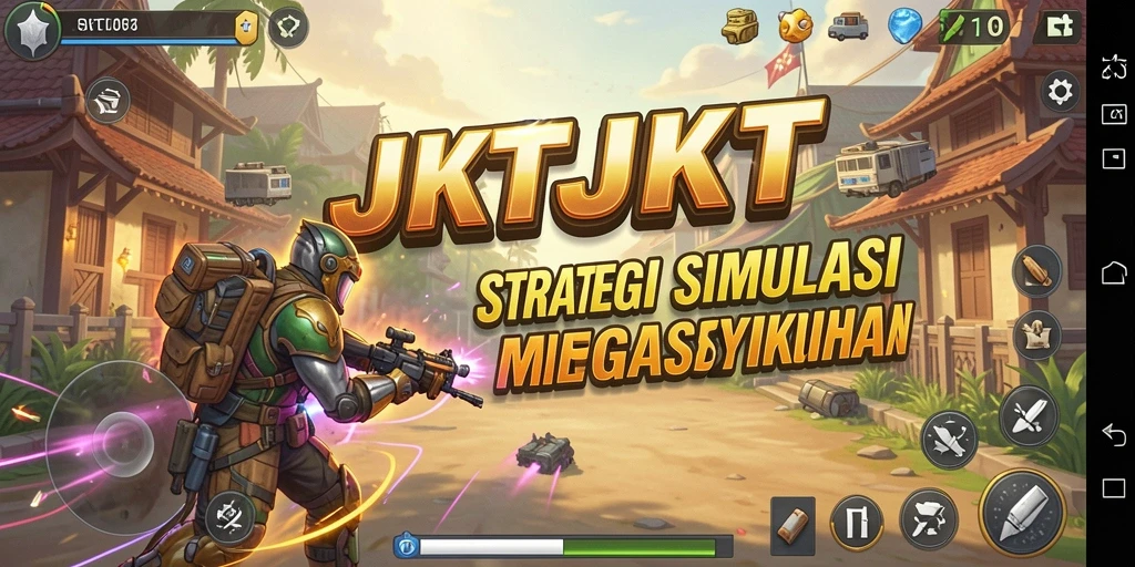 Tangkapan layar gameplay <strong>JKTJKT</strong> menampilkan aksi strategis yang mendebarkan.