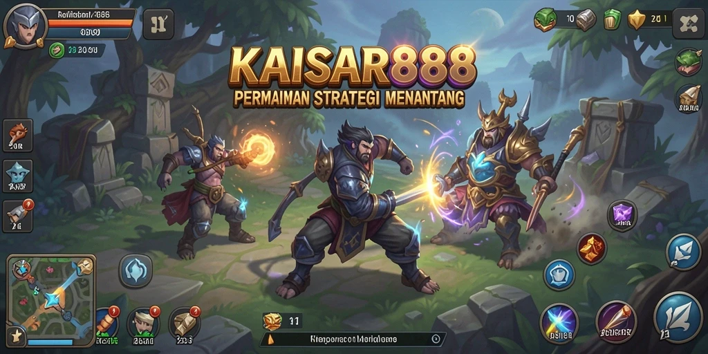 Tampilan gameplay KAISAR888 yang intens dan penuh strategi.