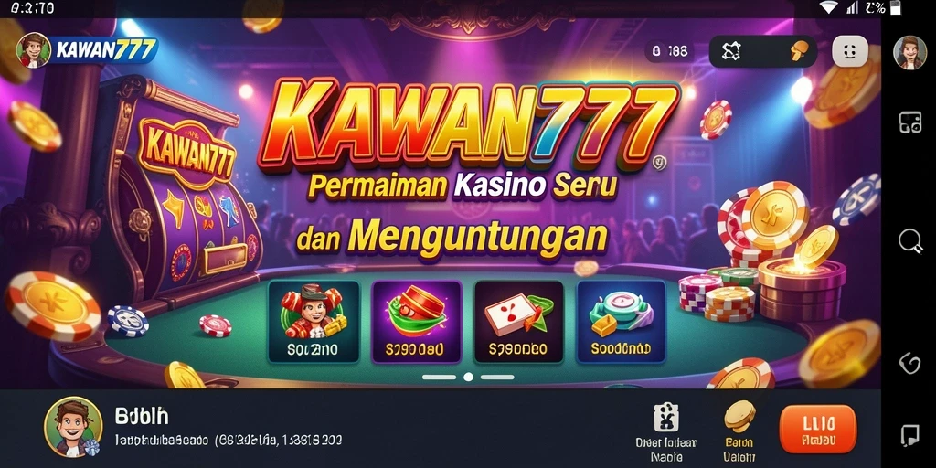 Screenshot KAWAN777 menunjukkan aksi seru permainan Kasino.