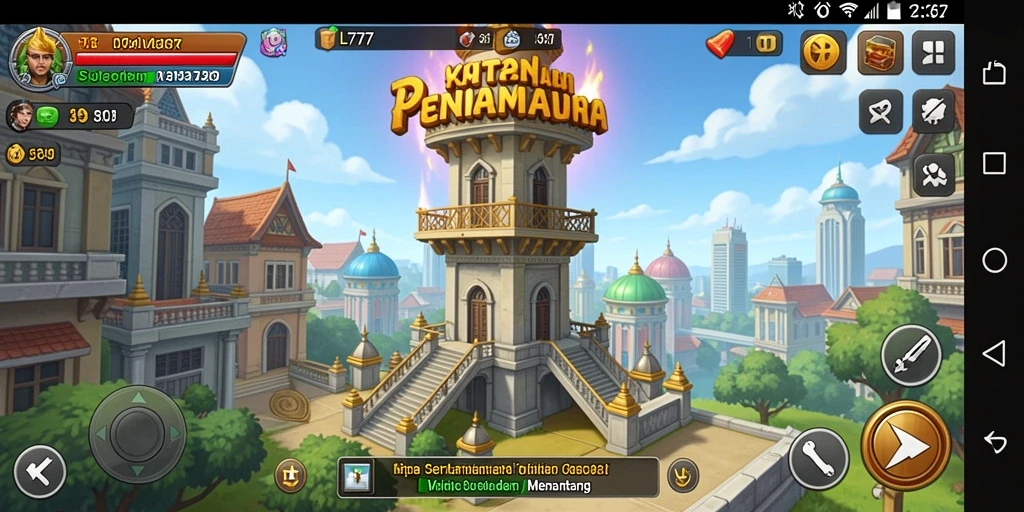 Tangkapan layar L777 menunjukkan aksi menara pertahanan yang mendebarkan.