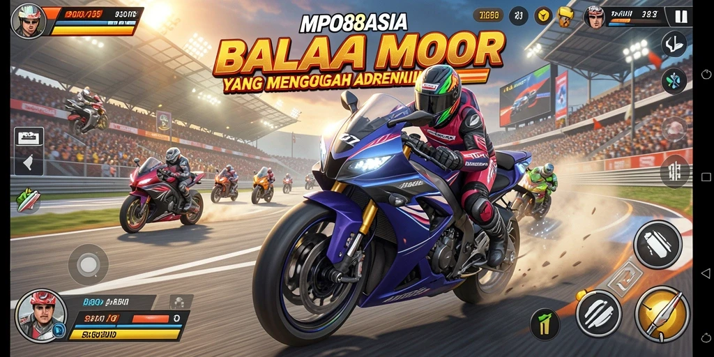 Gameplay seru balapan motor di MPO88ASIA dengan grafis yang mengesankan.