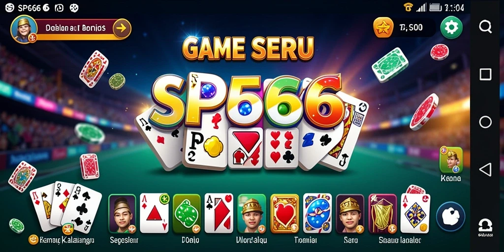 Gameplay seru SP666 menampilkan domino yang dinamis dan menarik.