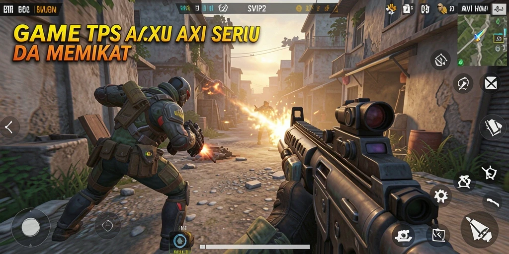Screenshot gameplay SVIP2 yang menampilkan aksi menarik dalam TPS.
