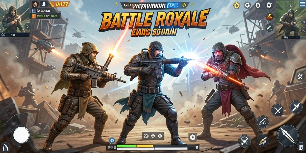 Gameplay UH77 yang seru dalam pertempuran membuat adrenalin meningkat.