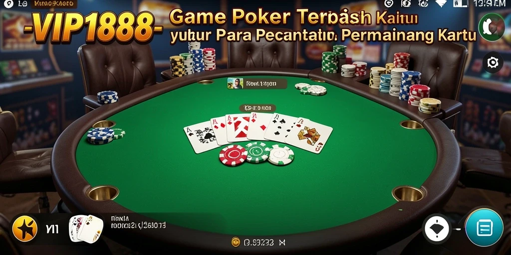 Screenshot gameplay VIP188 menampilkan suasana seru permainan Poker.