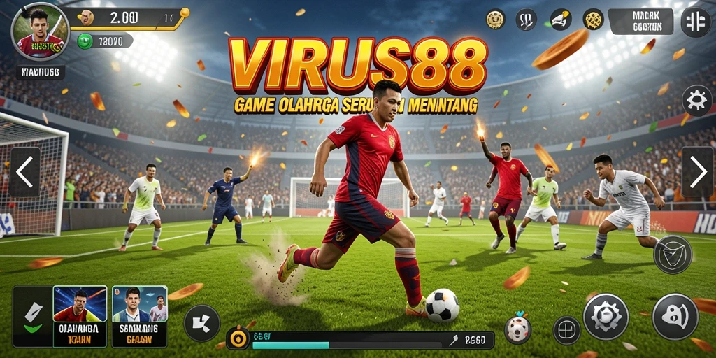 Tampilkan aksi seru dalam VIRUS88 saat bermain olahraga.