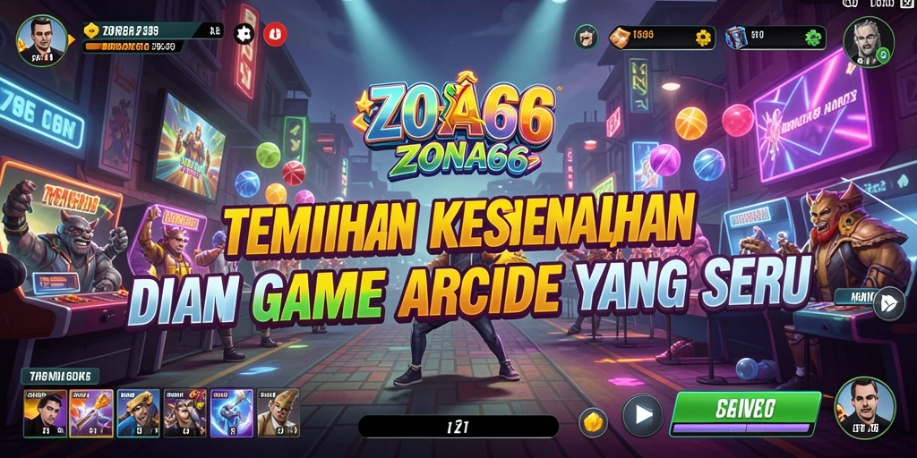 Screenshot gameplay ZONA66 yang seru dengan tantangan Arcade.